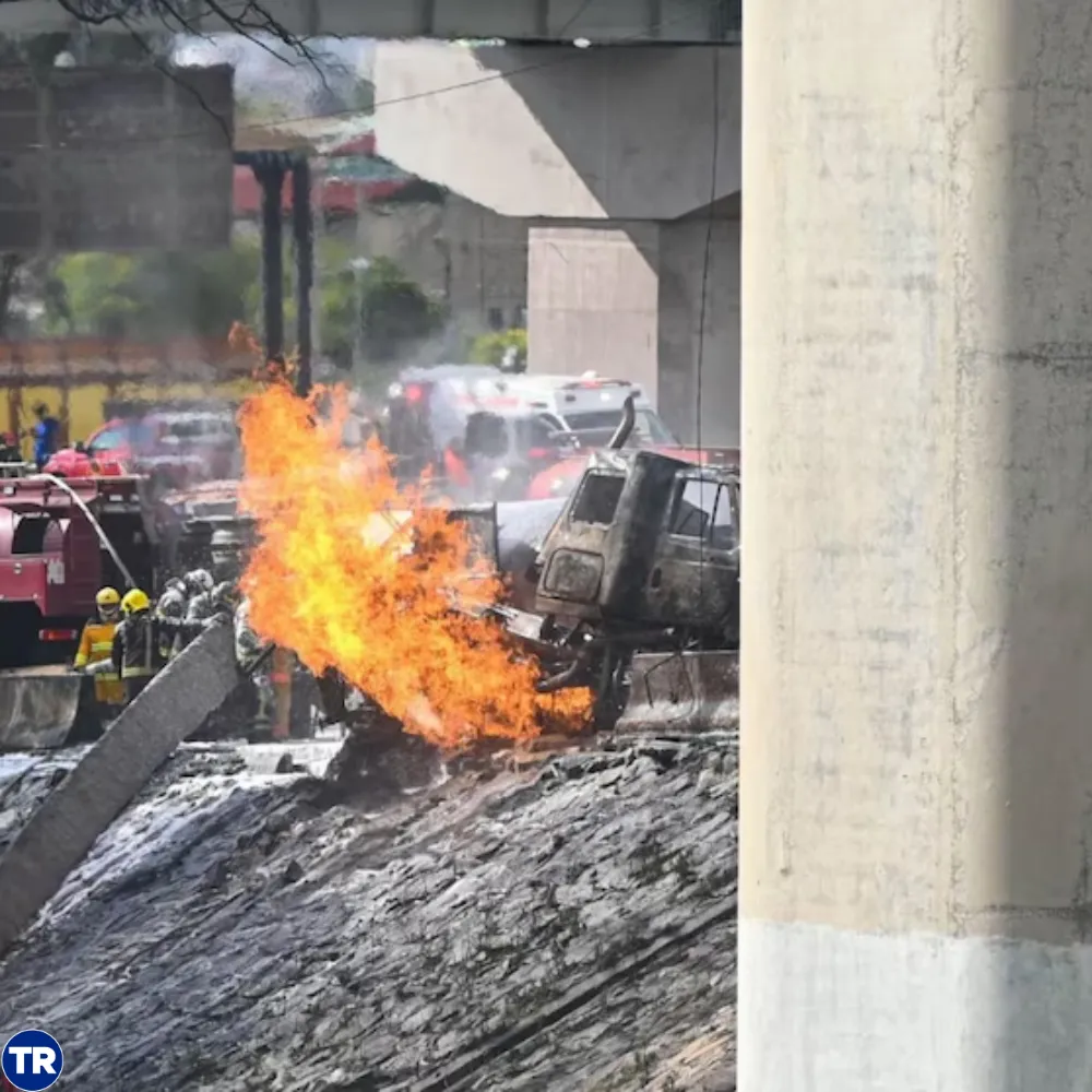 En México una explosión de pipa de gas en Puente de la Concordia deja 4 muertos y 90 heridos