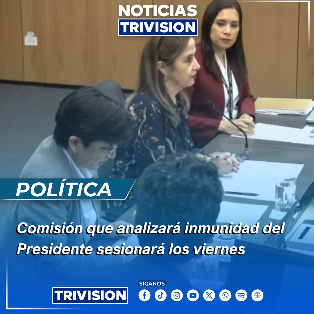 Comisión define sesiones sobre inmunidad de Chaves