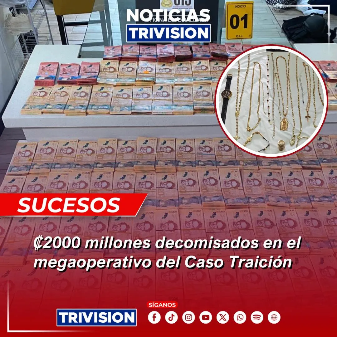 OIJ decomisa ₡2000 millones al Cartel del Caribe Sur