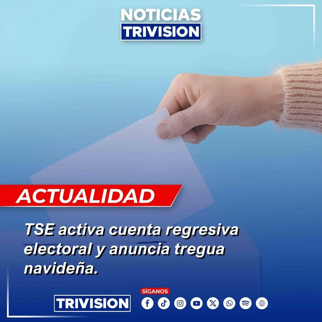 Fechas clave del TSE en diciembre rumbo a elecciones