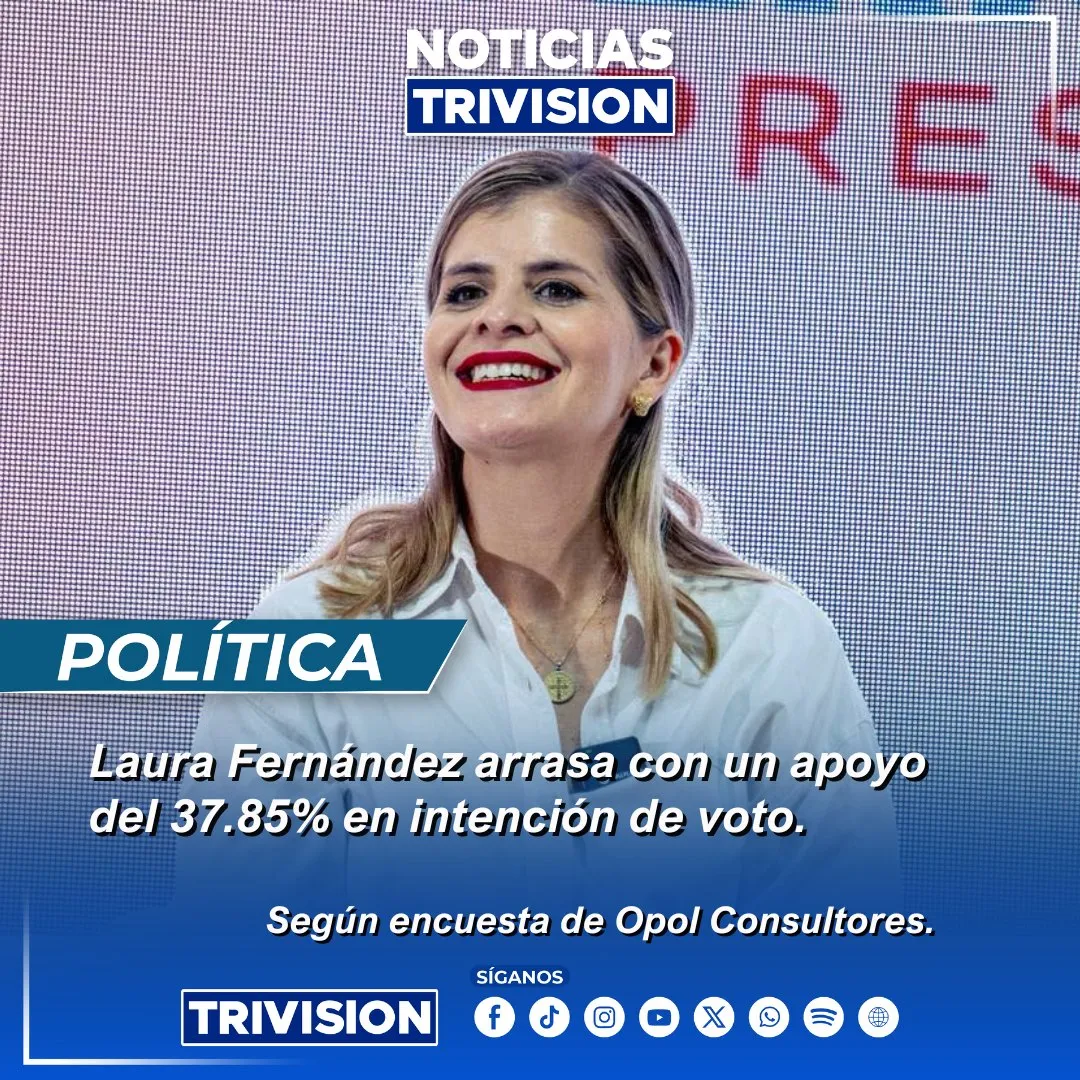 Laura Fernández lidera encuesta de Opol Consultores