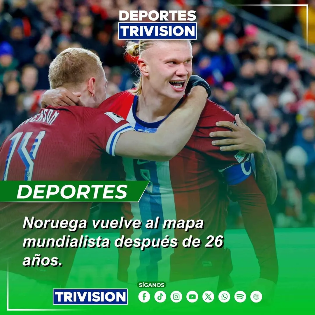 Noruega asegura pase al Mundial 2026 tras 26 años