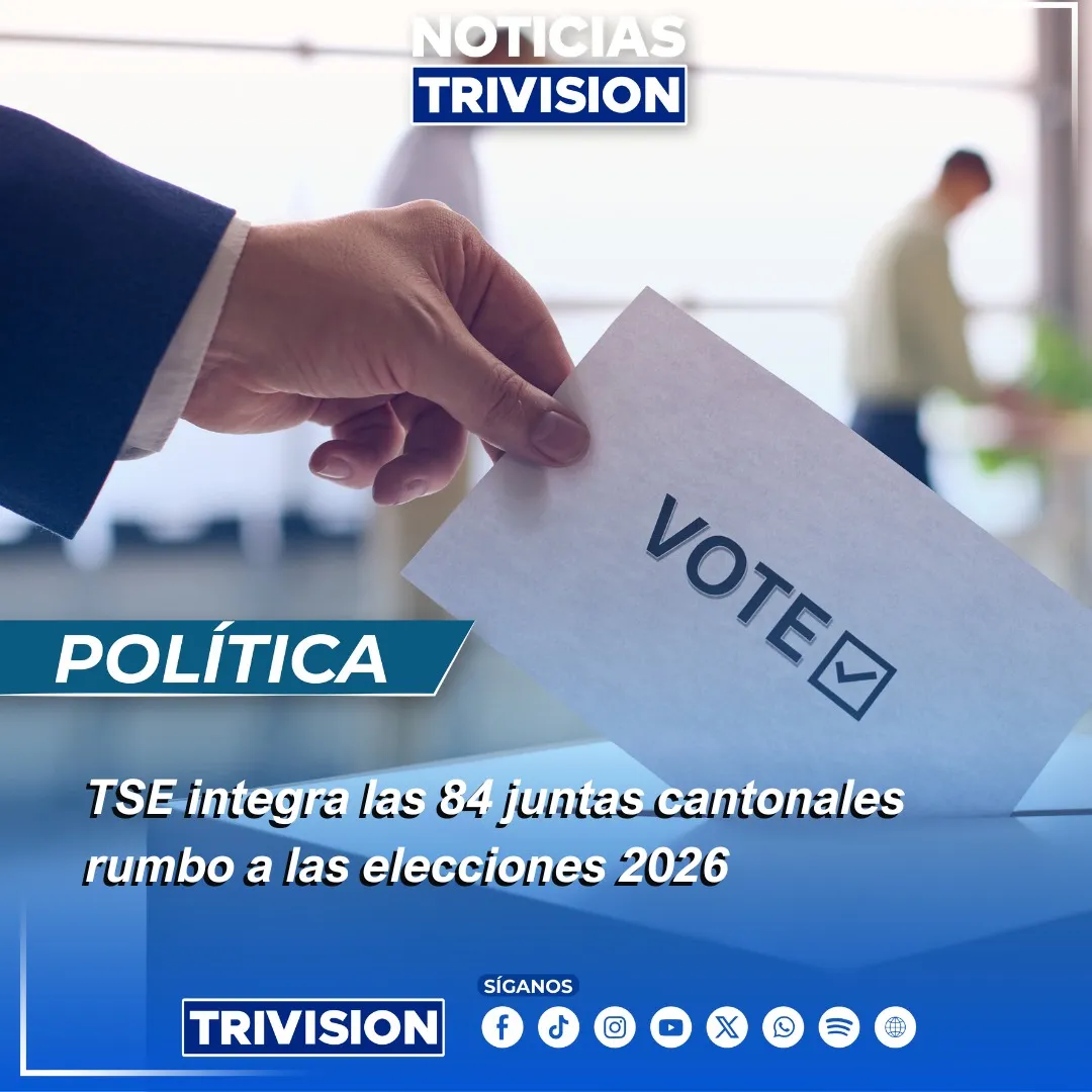 TSE confirma integración total de juntas cantonales 2026