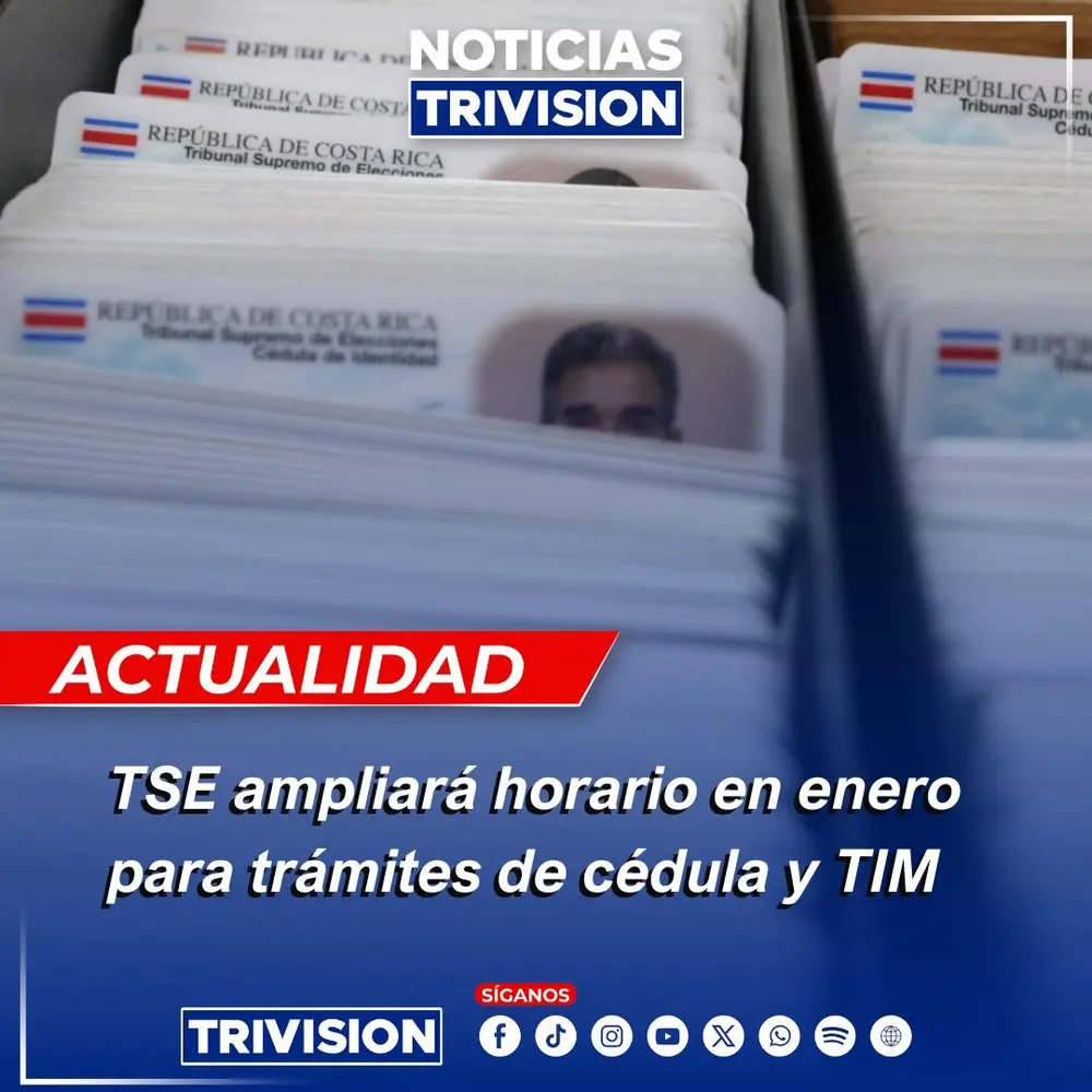 TSE ampliará horario de atención para solicitudes de cédulas