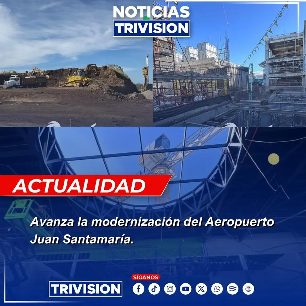 Avanzan obras en el Aeropuerto Internacional Juan Santamaría