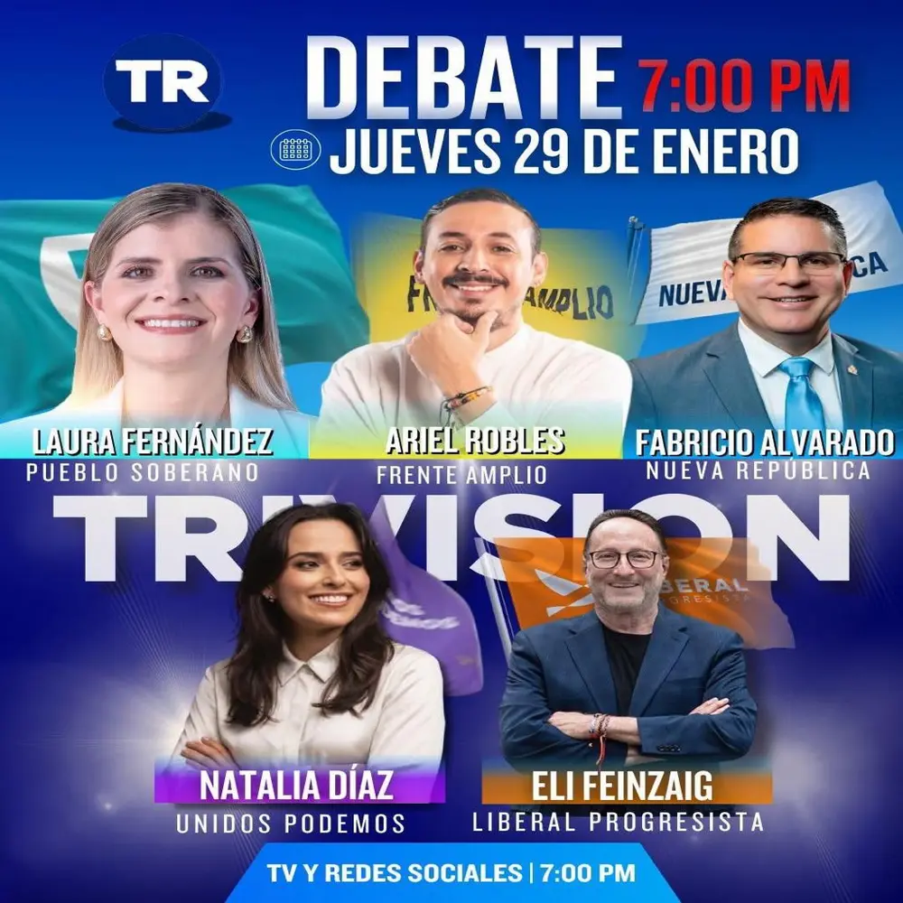 Candidatos de cinco partidos debaten en Trivisión el 29 de enero a las 7 p.m
