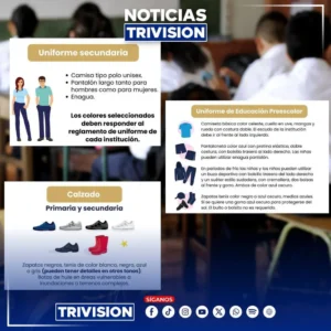 El uso del uniforme oficial será obligatorio en secundaria a partir de 2026 en Costa Rica..webp