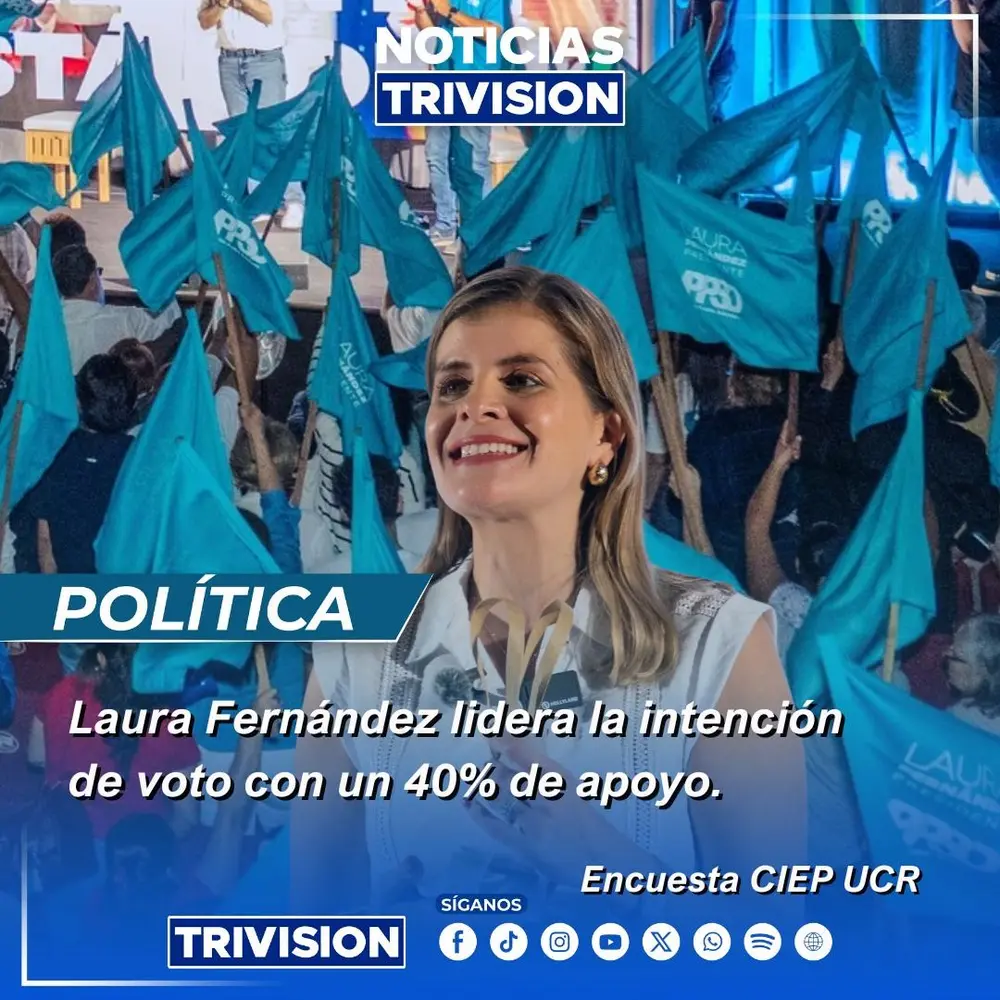 Laura Fernández lidera intención de voto con 40% en encuesta del CIEP UCR