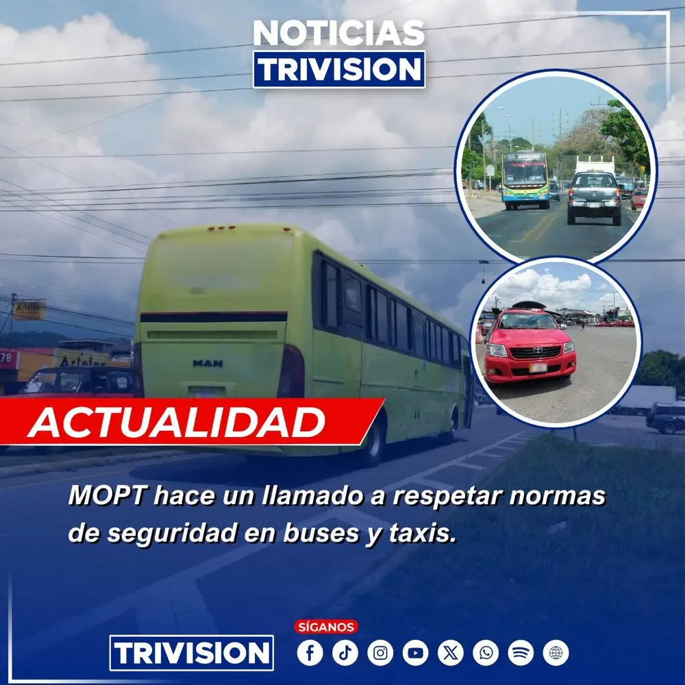 MOPT Reitera Importancia de Normas de Seguridad en Transporte Público en Costa Rica