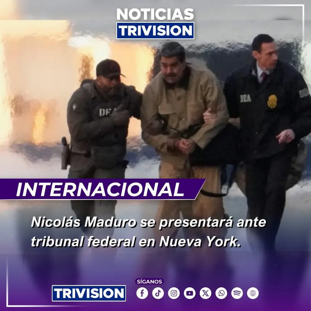 Nicolás Maduro comparece en tribunal de Nueva York frente a acusaciones de narcoterrorismo