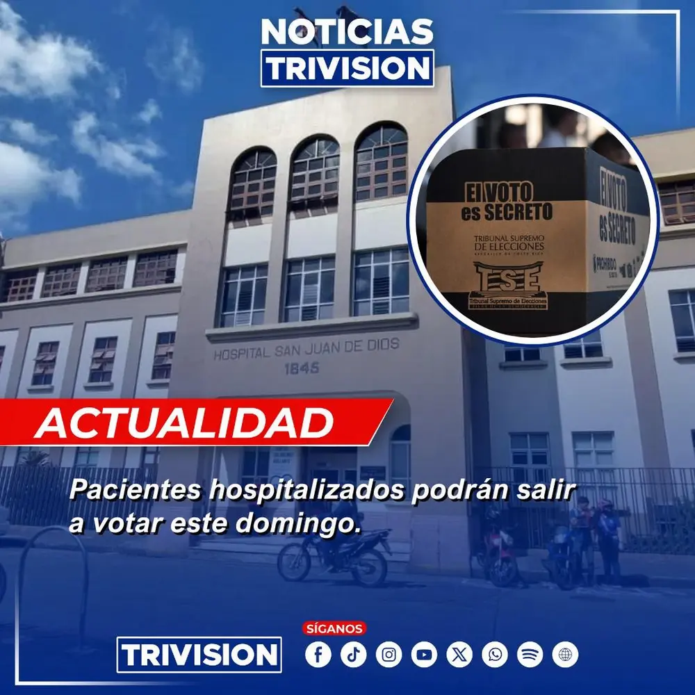 Pacientes de la CCSS podrán salir temporalmente para votar el 1 de febrero