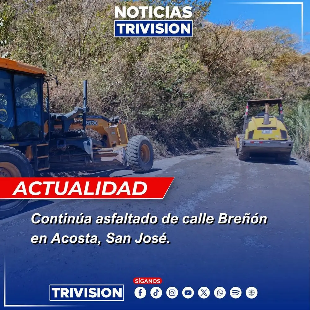 Avanza el asfaltado de la Calle Breñón en Acosta, con un 15% de ejecución