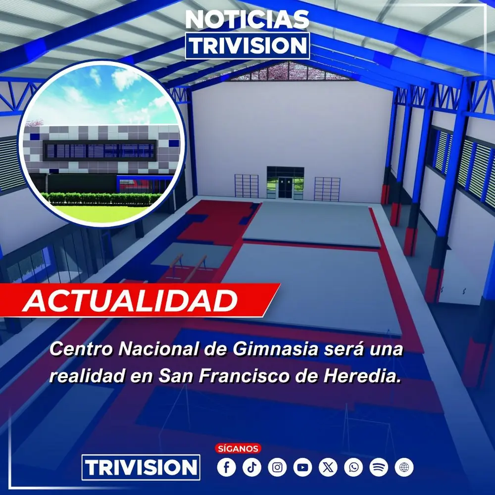La construcción del Centro Nacional de Gimnasia en Heredia iniciará con inversión de ₡1.100 millones