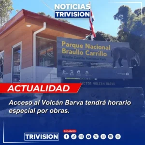 Acceso al Volcán Barva en el Parque Nacional Braulio Carrillo será limitado hasta junio de 2026..webp