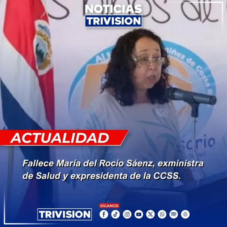 Fallece María del Rocío Sáenz, exministra de Salud y exjefa de la CCSS