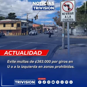 Policía de Tránsito informa sobre 167 multas a conductores por giros prohibidos durante el primer bimestre del año.webp
