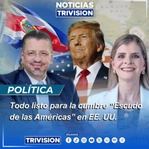 Rodrigo Chaves y Laura Fernández asistirán a la cumbre “Escudo de las Américas” en Florida.webp